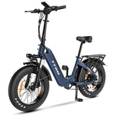 TTGO F6 Electric Bike 250W Motor 36V25AH Battery 20 Inch Tires Hydraulic Disc Brakes – Blue