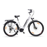 TTGO LK-ZZ-28ST Electric Bike - 250W Motor 36V20AH Battery 28 Inch Tires Hydraulic Disc Brakes - White