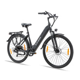 TTGO HZ-28ST Electric Bike - 250W Motor 36V20AH Battery 28 Inch Tires Mechanical Disc Brakes - Black