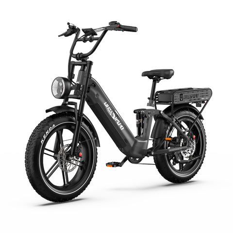 Electric Bike ONESPORT OT08 PRO - Motor 500W Battery 48V18AH*2 20 Inch Disc Brakes - Grey