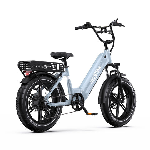 Electric Bike ONESPORT OT08 - Motor 500W Battery 48V18AH 20 Inch Disc Brakes - Grey