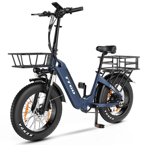 Front Basket TTGO F6 E-Bike - 350x310x190mm 2.88KG - Black