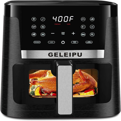 GELEIPU-DL27 Air Fryer - 1800W Motor 7L Capacity 12 Preset Modes Non-stick Coating - Black