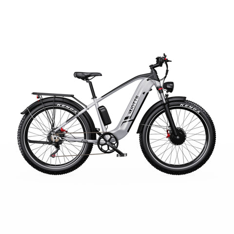 Duotts F26 Electric Bike - 750W*2 Motor 48V 20Ah Battery Not foldable - Silver White