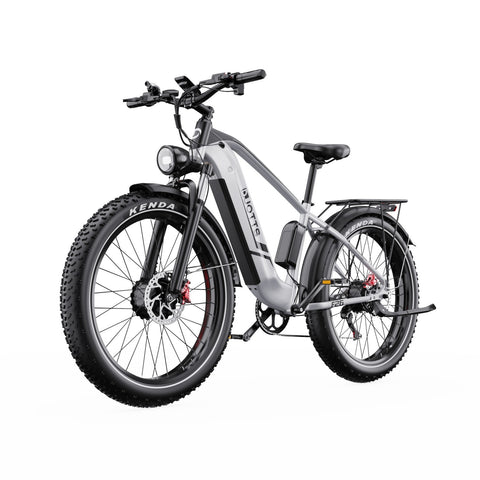 Duotts F26 Electric Bike - 750W*2 Motor 48V 20Ah Battery Not foldable - Silver White