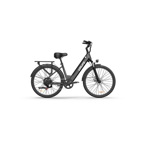 Electric Bike URLIFE E26  - 250W Motor 36V 13Ah Battery 26 Inch Tires Disc Brakes - Black