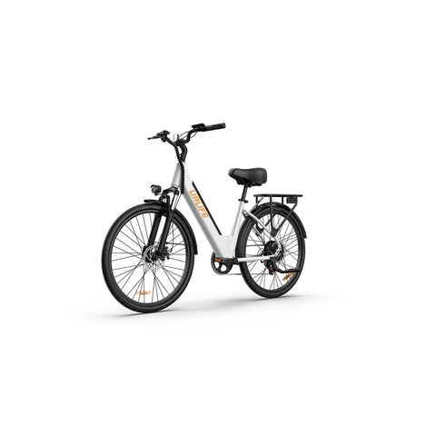 Electric Bike URLIFE E26  - Motor 250W Battery 48V10.4Ah 26 Inch Tires Disc Brakes - White
