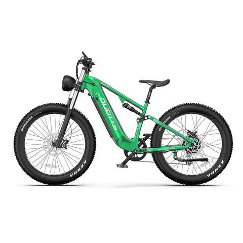 Duotts E26 Electric Bike  - Motor 750W Battery 48V20AH 26*4.0 Inch Fat Tire Front Rear Hydraulic Brakes - Green Purple