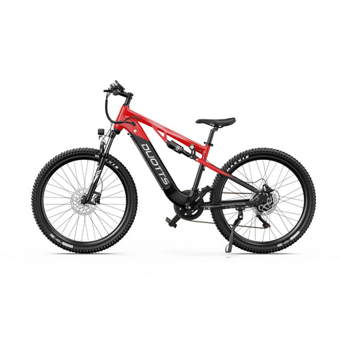 Duotts E29 Electric Bike - 250W Motor 48V13.5AH Battery Hydraulic Brakes - Black Red