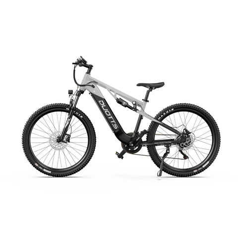 Duotts E29 Electric Bike - 250W Motor 48V13.5AH Battery Hydraulic Brakes - Silvery white