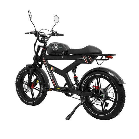 DUOTTS F20 Electric Bike - 750W Motors 52V 27AH Battery with Hydraulic Disc Brakes - Black
