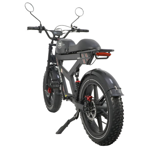 DUOTTS F20 Electric Bike - 750W Motors 52V 27AH Battery with Hydraulic Disc Brakes - Black