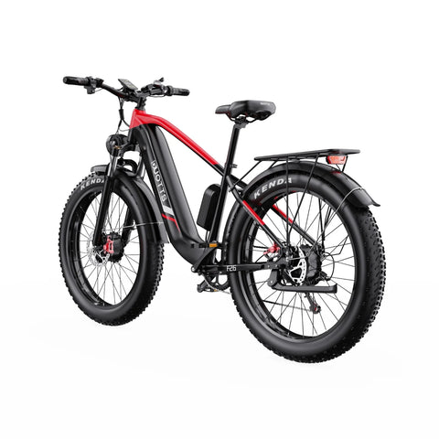 Duotts F26 Electric Bike - 750W*2 Motor 48V 20Ah Battery Not foldable - Black Red