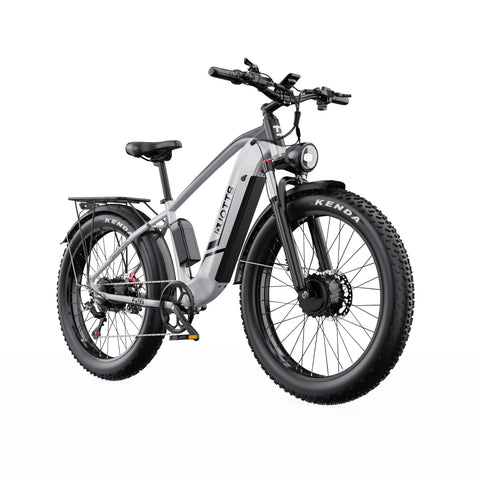 Duotts F26 Electric Bike - 750W*2 Motor 48V 20Ah Battery Not foldable - Silver White