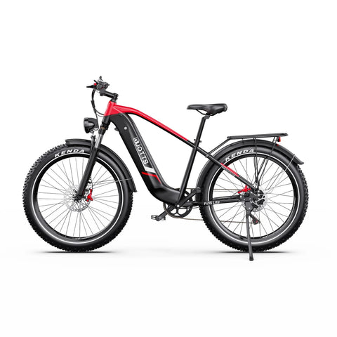 Electric Bike Duotts F26 Lite - Motor 500W Battery 48V18Ah 26" Tire Hydraulic Brake - Black Red