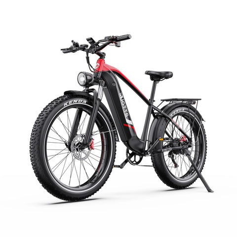 Electric Bike Duotts F26 Lite - Motor 500W Battery 48V18Ah 26" Tire Hydraulic Brake - Black Red