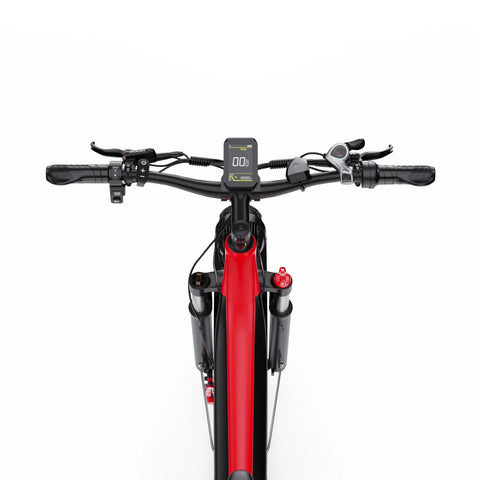 Electric Bike Duotts F26 Lite - Motor 500W Battery 48V18Ah 26" Tire Hydraulic Brake - Black Red