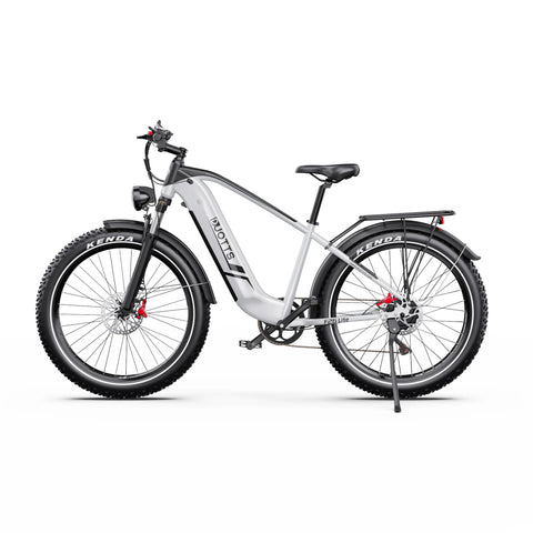 Electric Bike Duotts F26 Lite - Motor 500W Battery 48V18Ah 26" Tire Hydraulic Brake - Silver White