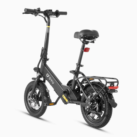 DYU C3 14 INCH Electric Bike - 250W Motor 36V7.5Ah Battery 45KM Range Disc Brakes - Black
