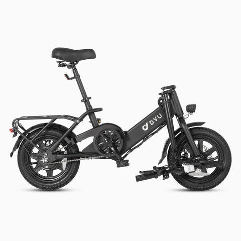 DYU C3 14 INCH Electric Bike - 250W Motor 36V7.5Ah Battery 45KM Range Disc Brakes - Black