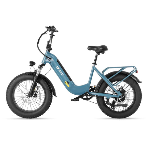 DYU FF500 500W Electric Bike 48V14Ah Battery 20" Disc Brake - Blue