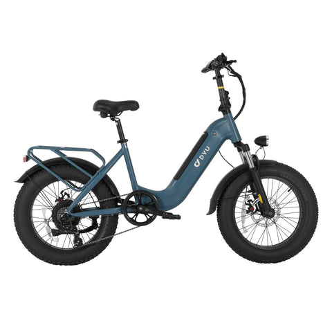 DYU FF500 500W Electric Bike 48V14Ah Battery 20" Disc Brake - Blue