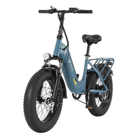 DYU FF500 500W Electric Bike 48V14Ah Battery 20" Disc Brake - Blue