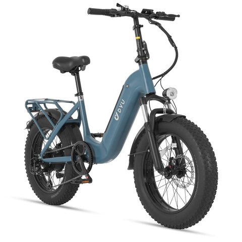 DYU FF500 500W Electric Bike 48V14Ah Battery 20" Disc Brake - Blue