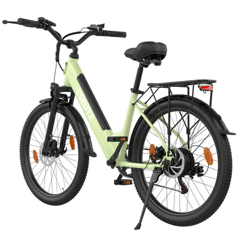 ESKUTE C100 PLUS Electric Bike Disc Brakes 250W 36V13Ah 100KM-green