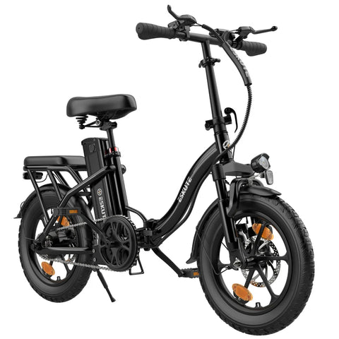 ESKUTE D100  36V 13Ah 16" Electric Bike - 250W Motor  Mechanical Disc Brakes - Black