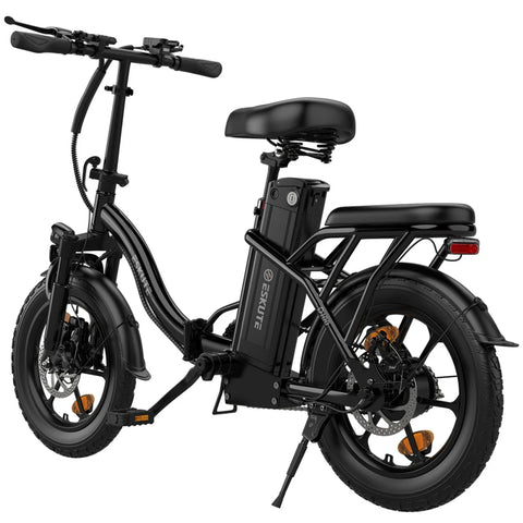 ESKUTE D100  36V 13Ah 16" Electric Bike - 250W Motor  Mechanical Disc Brakes - Black
