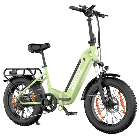 Electric Bike ESKUTE Star - 250W Motor 36V25AH Battery 20 Inch Tires Hydraulic disc brakes - Green