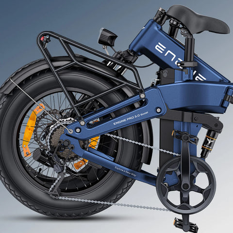 ENGWE Engine PRO 3.0 BOOST Electric Bike - Motor 750W Voltage 48V 90Nm Torque 2-Hour Charging Time - Blue