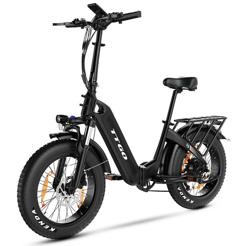 TTGO F6 Electric Bike 250W Motor 36V25AH Battery 20 Inch Tires Hydraulic Disc Brakes – Black