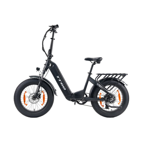 TTGO F6 Electric Bike 250W Motor 36V25AH Battery 20 Inch Tires Hydraulic Disc Brakes – Black