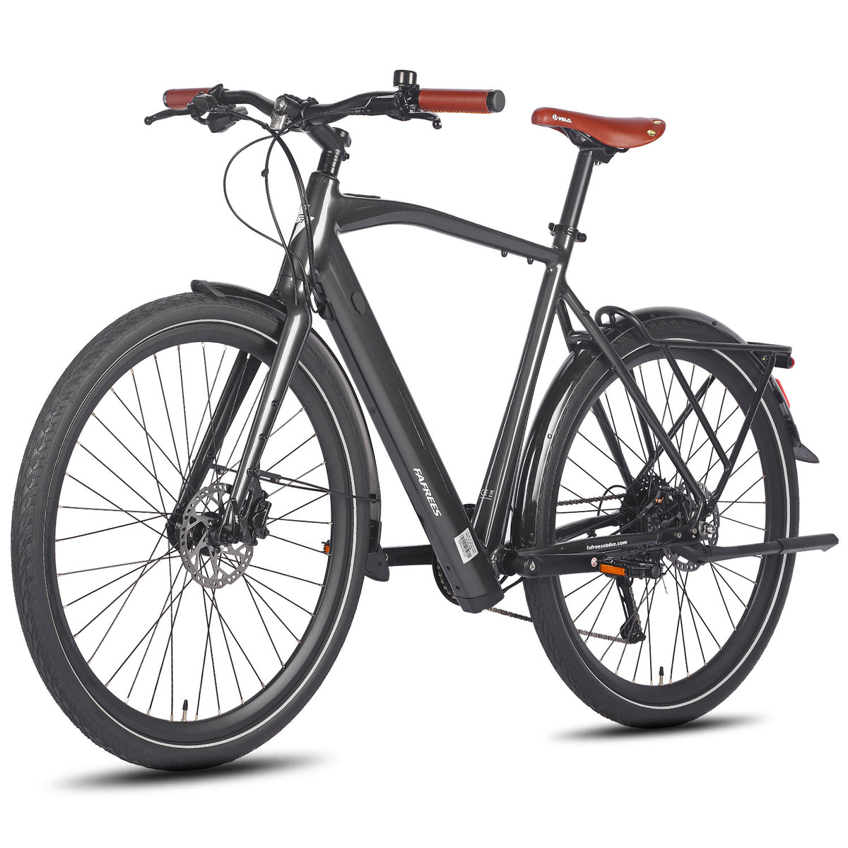 FAFREES F700M Urban E-Bike - 250W Motor 36V10AH Battery  Aluminum Frame Hydraulic Disc Brakes - Black