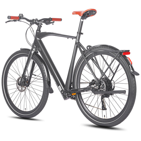 FAFREES F700M Urban E-Bike - 250W Motor 36V10AH Battery  Aluminum Frame Hydraulic Disc Brakes - Black