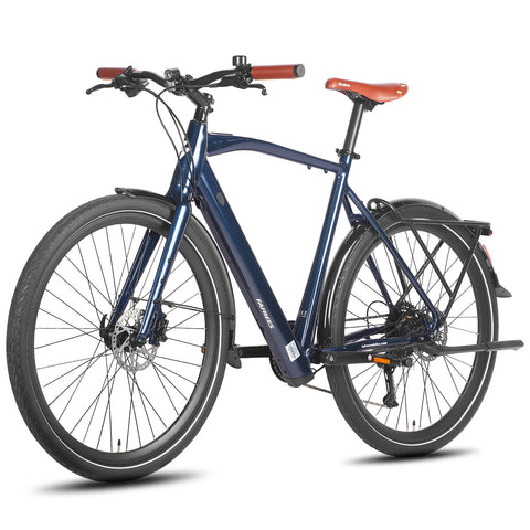 FAFREES F700M Urban E-Bike - 250W Motor 36V10AH Battery  Aluminum Frame Hydraulic Disc Brakes - Blue