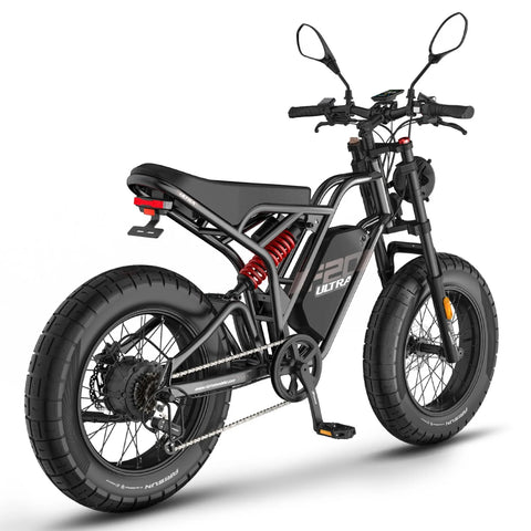 FAFREES F20 Ultra (EU Type-Approval L1e-B) Electric Bike - 750W Motor 48V25AH Battery 20" Fat Tire Mechanical Brakes - Black