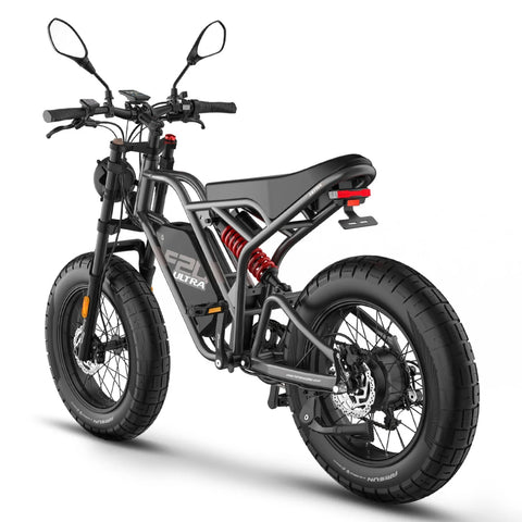 FAFREES F20 Ultra (EU Type-Approval L1e-B) Electric Bike - 750W Motor 48V25AH Battery 20" Fat Tire Mechanical Brakes - Gunmetal Grey