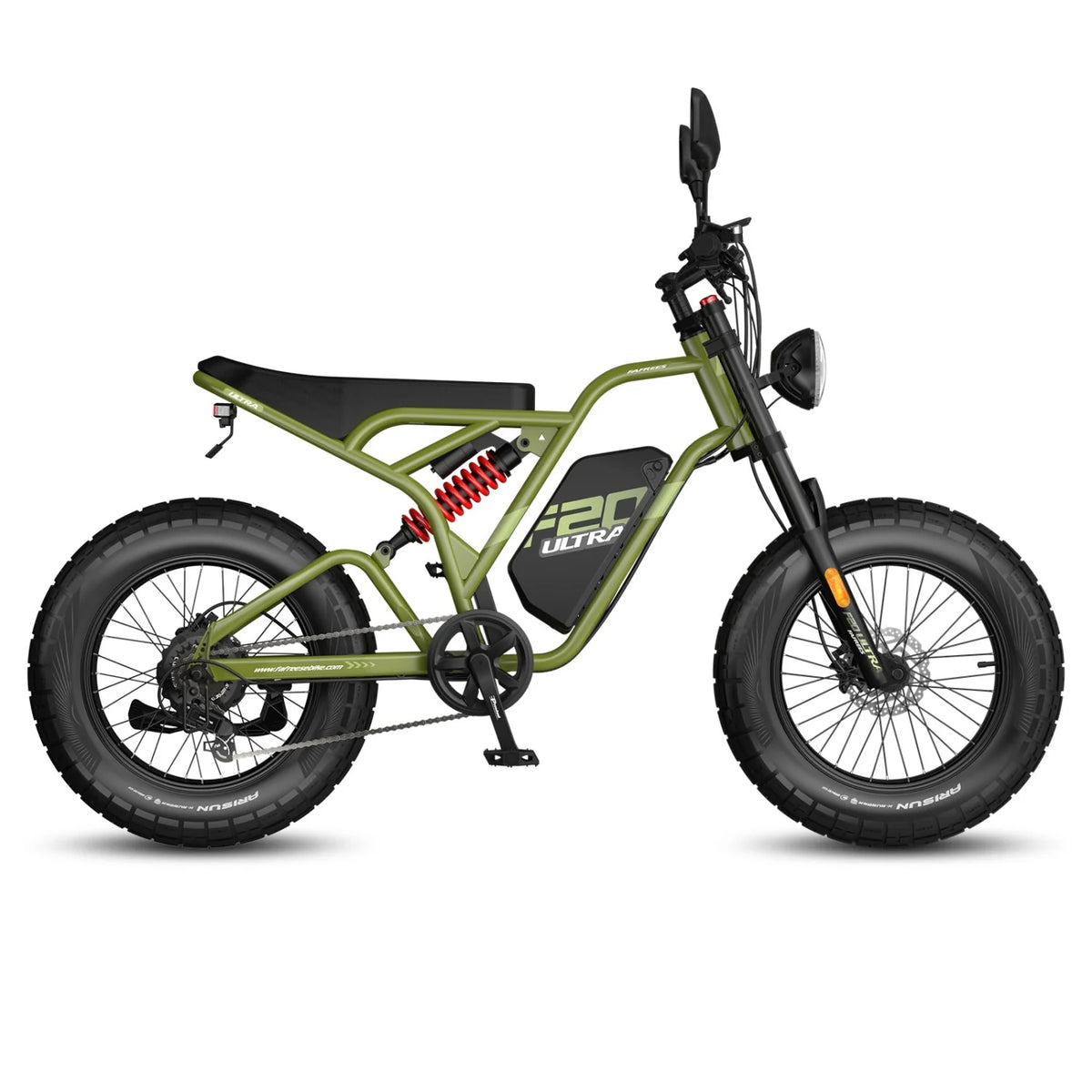 FAFREES F20 Ultra (EU Type-Approval L1e-B) Electric Bike - 750W Motor 48V25AH Battery 20" Fat Tire Mechanical Brakes - Green