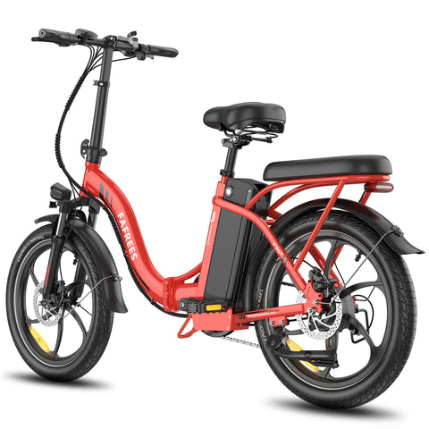 Electric Bike FAFREES F20+ - Motor 250W Battery 36V20Ah 20 Inch wheels Wheels Mechanical Disc Brake - Red