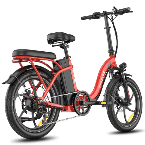 Electric Bike FAFREES F20+ - Motor 250W Battery 36V20Ah 20 Inch wheels Wheels Mechanical Disc Brake - Red