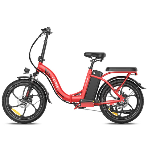 Electric Bike FAFREES F20+ - Motor 250W Battery 36V20Ah 20 Inch wheels Wheels Mechanical Disc Brake - Red