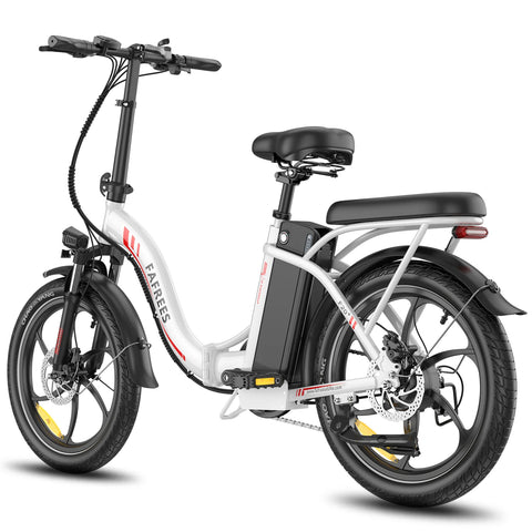 Electric Bike FAFREES F20+ - Motor 250W Battery 36V20Ah 20 Inch wheels Wheels Mechanical Disc Brake - White
