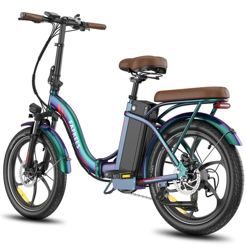 Electric Bike FAFREES F20+ Pro - Motor 250W Battery 36V22.5Ah 20 Inch wheels Wheels Mechanical Disc Brake - Dazzling Blue Green