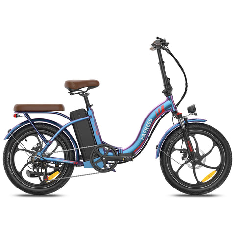 Electric Bike FAFREES F20+ Pro - Motor 250W Battery 36V22.5Ah 20 Inch wheels Wheels Mechanical Disc Brake - Dazzling Blue