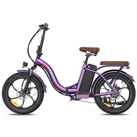 Electric Bike FAFREES F20+ Pro - Motor 250W Battery 36V22.5Ah 20 Inch wheels Wheels Mechanical Disc Brake - Dazzling Purple Pink