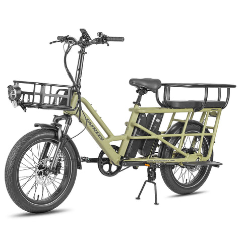FAFREES FF20 CUV Electric Bike - Motor 250W Battery 48V24Ah 20 Inch Tire Hydraulic Disc Brakes - Green