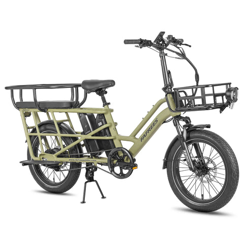 FAFREES FF20 CUV Electric Bike - Motor 250W Battery 48V24Ah 20 Inch Tire Hydraulic Disc Brakes - Green